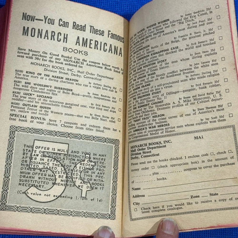 Vintage Book 'I Am A Nympho' by Troy Alden